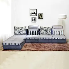 布艺 沙发组合简约现代大客厅家具小户型转角贵妃 可拆洗特价包邮