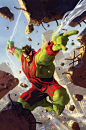 Hulk X Spider-Man variant cover