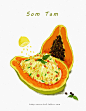 Thai food-Som Tam : Som Tam