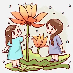 小女孩雨中观赏荷花荷叶图片大小3000x3000px 图片尺寸3.52 MB 来自PNG搜索网 pngss.com 免费免扣png素材下载！彩色#观赏#海报装饰#荷花#荷叶#卡通手绘#免抠#平面设计#清新#通用#透明底#小女孩#雨中#