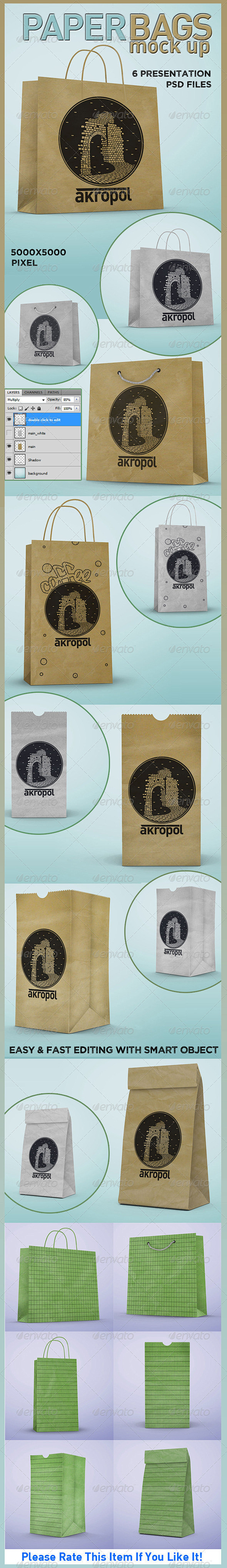 Paper Bags Mock Up p...