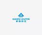 学LOGO-航瑞航空-航空公司品牌logo-单字母构成-上下排列-简洁logo-H-元素重复-现代logo