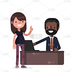 商业人士矢量插画