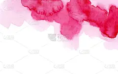 色彩艳丽的粉红色水花在白色背景上隔离开来.手绘纹理