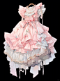 裙子｜oc服装手帐插画贴纸素材｜第七弹