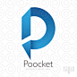 Exclusive Customizable Logo For Sale: Poocket "P" Type Logo | StockLogos.com