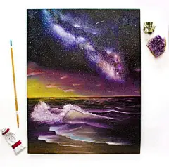 一组浪漫的水彩星空插画 | 美国水彩画家Addison Kanoelani #艺术秀# ​​​​