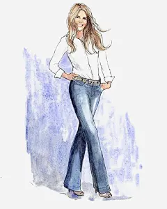 时尚干练女生高清素材 OL 卡通 女生 干练 手绘 插画 时尚 白衬衫 免抠png 设计图片 免费下载