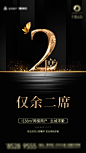 【源文件下载】 海报 房地产  收官 售罄 黑金 数字 蝴蝶 110612