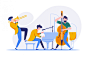 Group of musicians playing classical instruments.