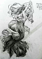 690a969185ec92e3d54e00fca559d113--mermaid-sketch-mermaid-drawings