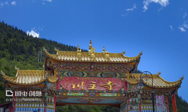 四川省阿坝州，松潘县川主寺风光