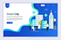 现代化平面设计着陆页模板 Flat Design Landing Page Templates