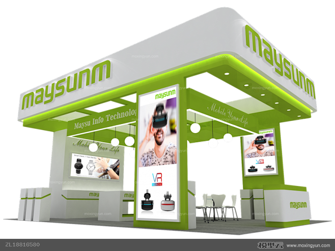 maysunm品牌展台展示展览3d模型