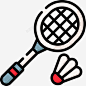 羽毛球运动124线性颜色高清素材 线性 羽毛球 运动 颜色 icon 图标 标识 标志 UI图标 设计图片 免费下载 页面网页 平面电商 创意素材