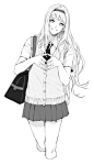 日系女插画