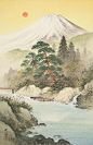 【日本画家小島光径笔下的四季风景】