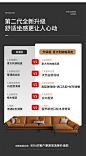 真皮沙发意式极简纳帕现代客厅小户型北欧轻奢贵妃暮光橙转角沙发-淘宝网