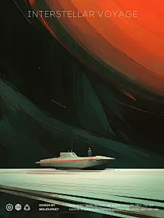 niji 5 | AI概念插画 - 星际航行