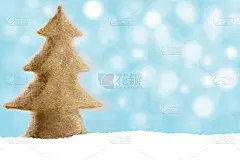 圣诞树,美,贺卡,新的,艺术,水平画幅,雪,传统,符号