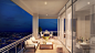 High Rise Terraces in Florida : Two high rise terrace renderings created for HALVR.