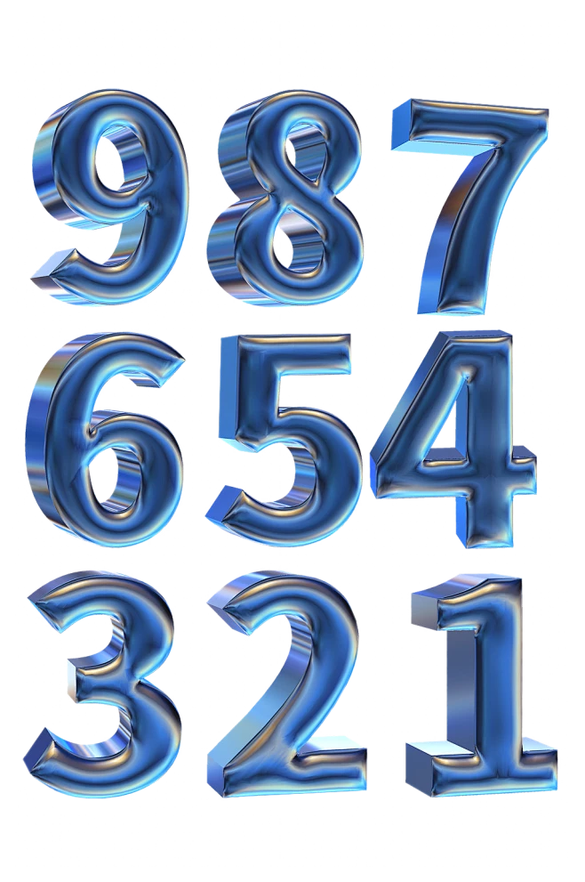 3d 立体字 数字
