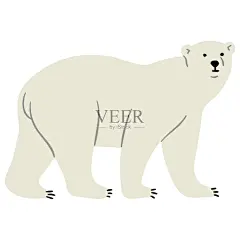 北极熊单身30岁插画图片素材