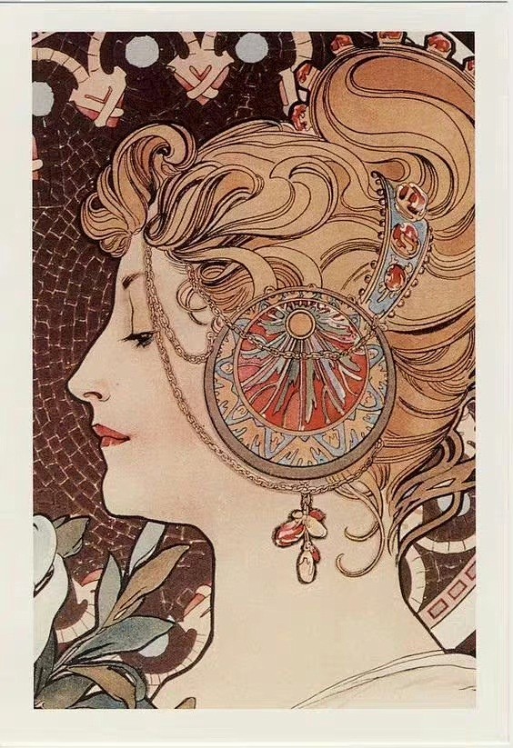 慕夏（mucha）——《羽毛》1899