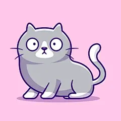可爱的小猫咪卡通插画矢量图设计素材