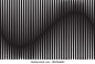 black and white mobious wave stripe optical design 库存矢量图