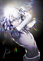 #宝石之国# 画个钻石。试试@米画师 的gif工具。好方便啊。（希望以后增加帧数和自动缩小的功能。第一次导出的图有10m吓坏我。）