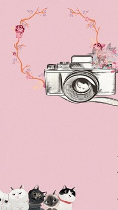 手绘相机海报免费H5高清素材 免费H5 手绘相机海报 背景 设计图片 免费下载