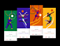 Olympic Games Tokyo - Tickets Design with Illustrations sport event sport bright colors tickets design illustrator illustration brand design brand tokyo olympic games olympic tickets ui design graphic design