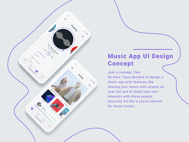 Music App UI Design ...