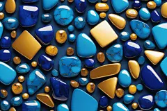 宝石蓝色小石子石头宝石背景图图片