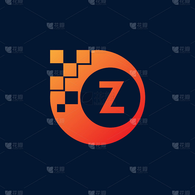 数字首字母Z图标设计