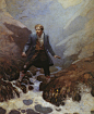 美国现实主义画家 N.C. Wyeth 绘画作品 ​​​​