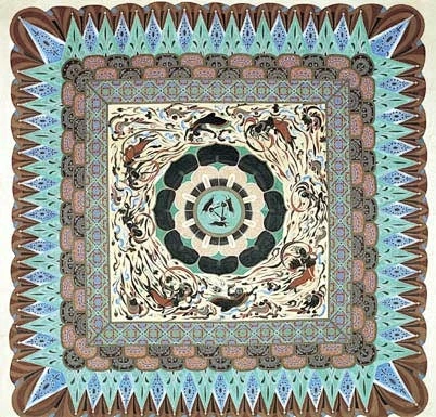 敦煌石窟藻井 壁画艺术 -花瓣网