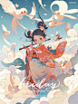 AI插画 | Midjourney | 敦煌少女系列海报