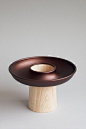 carlo clopath / ciambella / material: aluminium and wood  / process: metal spinning and wood turning / client: écal + Alessi / 2011