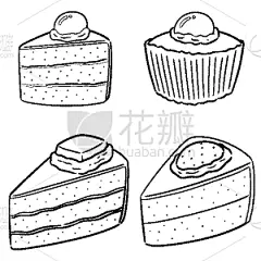 蛋糕,可爱的,果冻,菜单,咖啡,食品,糖浆,甜点心,布置,烹调