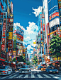 城市插画｜东京救命 看到停不下来 - 小红书