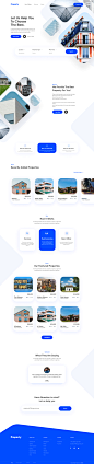 不动产房产网站首页落地页设计模板 .fig素材下载 - 豆皮儿