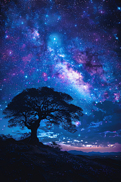 AI~御龙(UI设计师)采集到星空背景