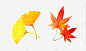 手绘秋天的叶子 平面电商 创意素材