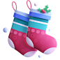 Christmas socks icon