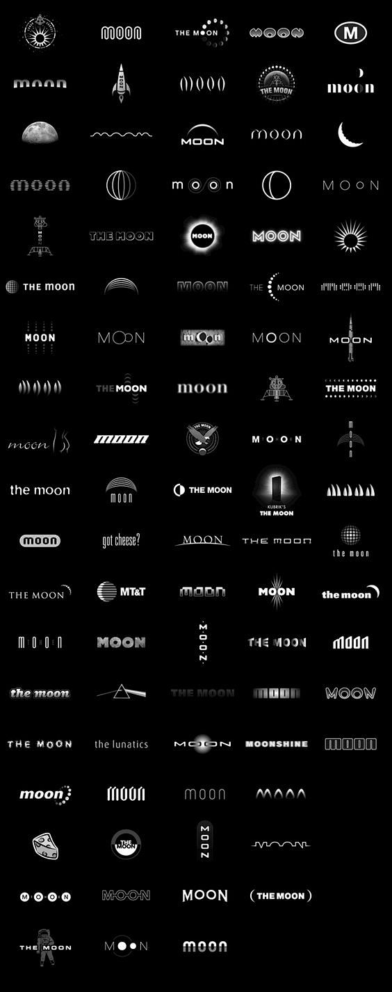 40个创意月亮标志设计实例为您的灵感| ...