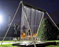 waterfall swing - water breaks for you to swing through.
