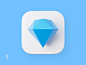 Sketch icon - Premium version ios app sketch icon sketch app macos icon 3d icon 3d app icon app icon
