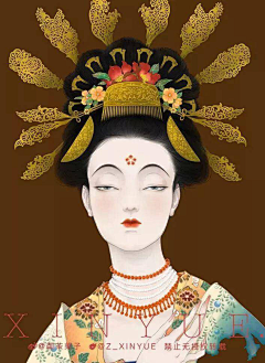 栀子花开中采集到中国风插画